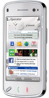 Nokia N97 Blanco Smartphone ORANGE Tarjeta Alta