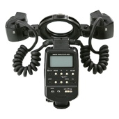 Con el Canon Macro Twin Lite MT-24 EX cada cabeza se puede girar alrededor de la lente en un 80 °, girar hacia dentro o hacia fuera en un 90 °, y girarlo hacia arriba y hacia abajo en un 90 °. Tiene l...