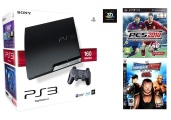 Sony Consola PS3 160Gb + Pro Evolution 10 + WWE 08