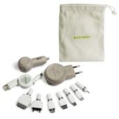 Acc. Telefonía Mechero Pack cargador 3 en 1 universal (7 conectores)